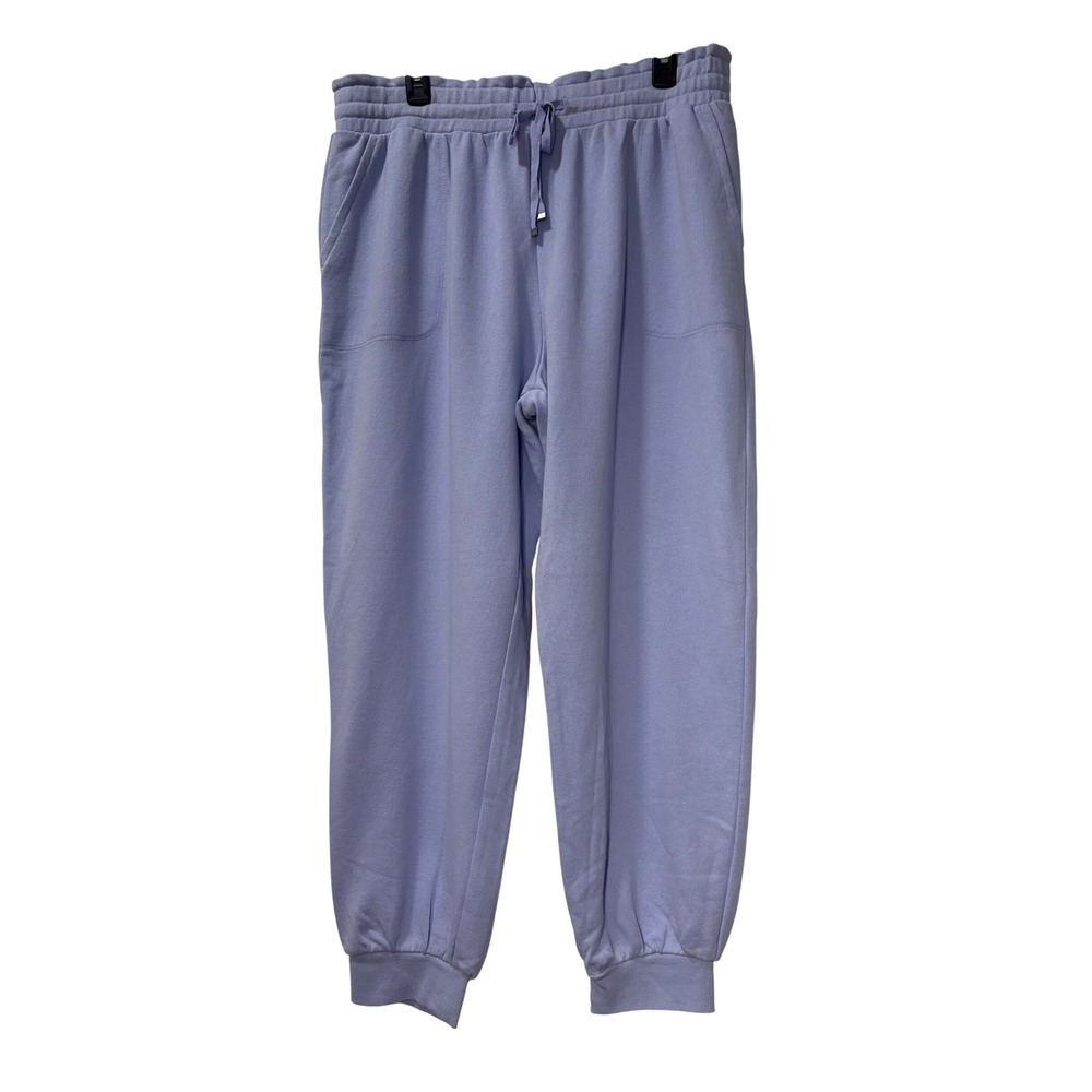 Crown & Ivy NWT Lilac French Terry Jogger Pants Paperbag Waist XL